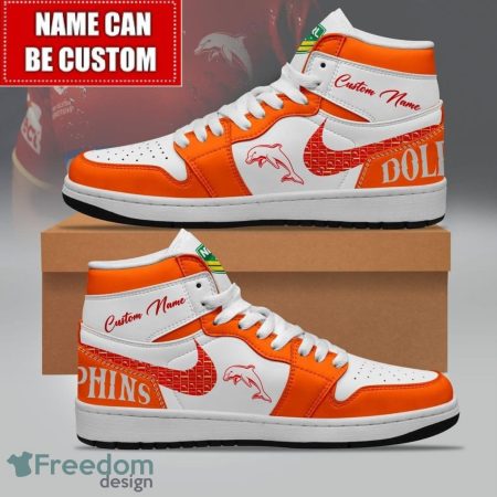 Dolphins AJ1 High Sneakers Shoes For Men And Women