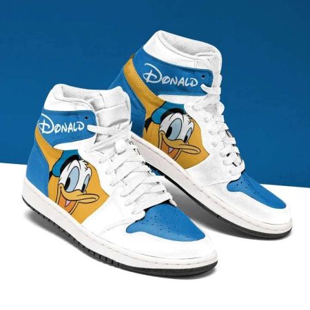 Donald Duck AJ1 High Sneakers Shoes For Men And Women