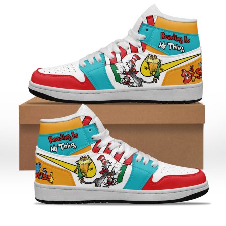 Dr. Seuss AJ1 High Sneakers Shoes For Men And Women