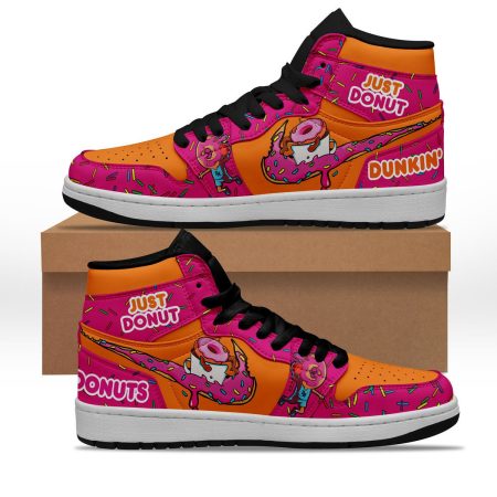 Dunkin Donuts AJ1 High Sneakers Shoes For Men And Women
