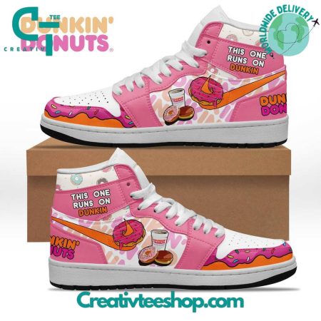 Dunkin Donuts  AJ1 High Sneakers Shoes For Men And Women