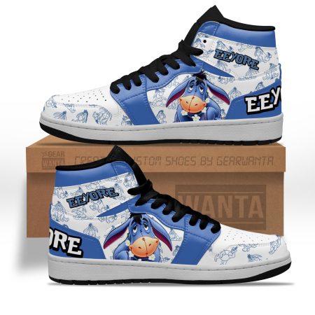 Eeyore AJ1 High Sneakers Shoes For Men And Women