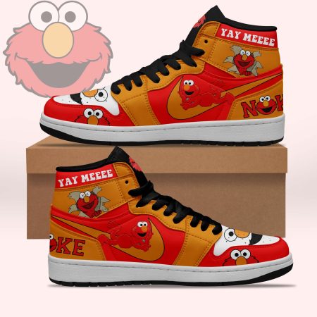 Elmo Ernie AJ1 High Sneakers Shoes For Men And Women