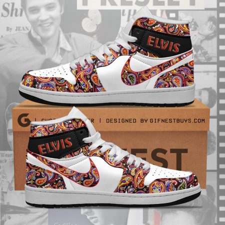 Elvis Presley AJ1 High Sneakers Shoes For Men And Women
