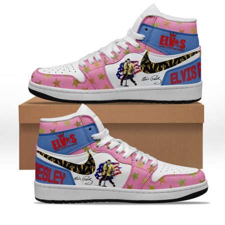 Elvis Presley AJ1 High Sneakers Shoes For Men And Women