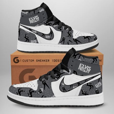 Elvis Presley AJ1 High Sneakers Shoes For Men And Women