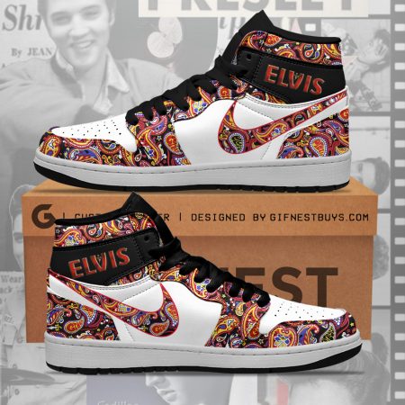 Elvis Presley AJ1 High Sneakers Shoes For Men And Women