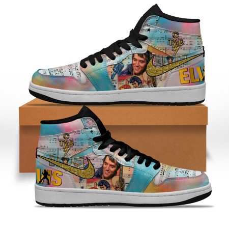 Elvis Presley AJ1 High Sneakers Shoes For Men And Women