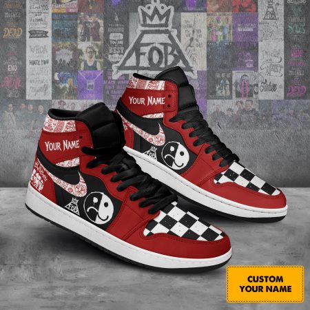 Fall Out Boy AJ1 High Sneakers Shoes For Men And Women