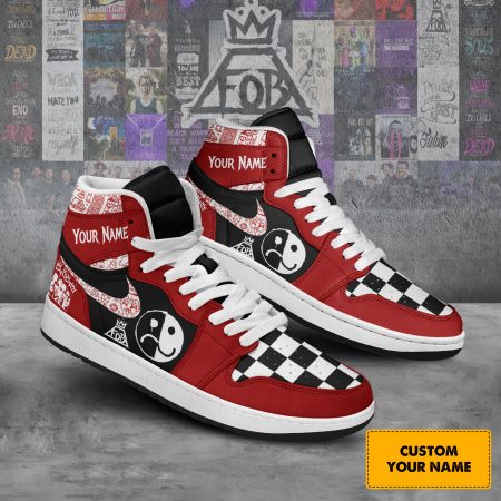 Fall Out Boy AJ1 High Sneakers Shoes For Men And Women