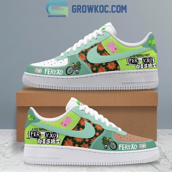 Ferxxo Night A Feid Inspired Party Air Force 1 Shoes Feid Air Low-Top Sneakers Shoes For Men And Women