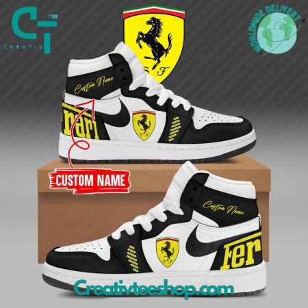 Ferrari AJ1 High Sneakers Shoes For Men And Women