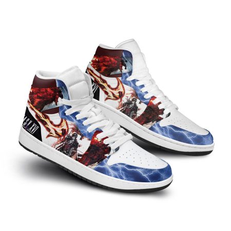 Final Fantasy AJ1 High Sneakers Shoes For Men And Women