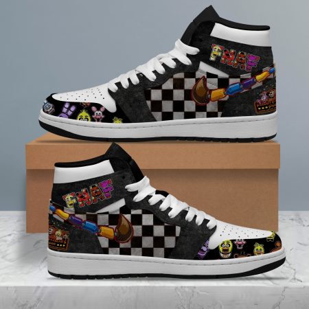 Five Nights At Freddy’s AJ1 High Sneakers Shoes For Men And Women