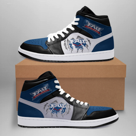 Florida Atlantic Owls AJ1 High Sneakers Shoes For Men And Women