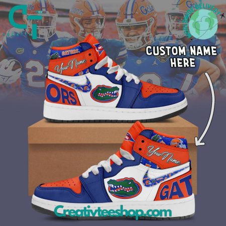 Florida Gators AJ1 High Sneakers Shoes For Men And Women