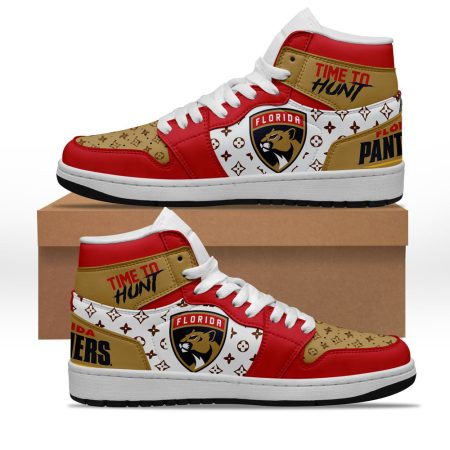 Florida Panthers AJ1 High Sneakers Shoes For Men And Women