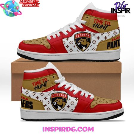 Florida Panthers AJ1 High Sneakers Shoes For Men And Women