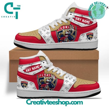 Florida Panthers AJ1 High Sneakers Shoes For Men And Women
