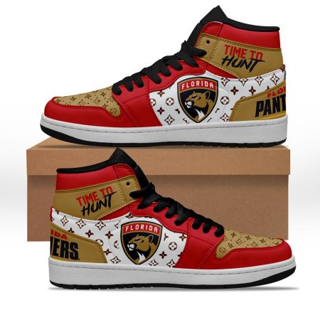 Florida Panthers AJ1 High Sneakers Shoes For Men And Women