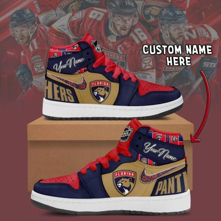 Florida Panthers AJ1 High Sneakers Shoes For Men And Women