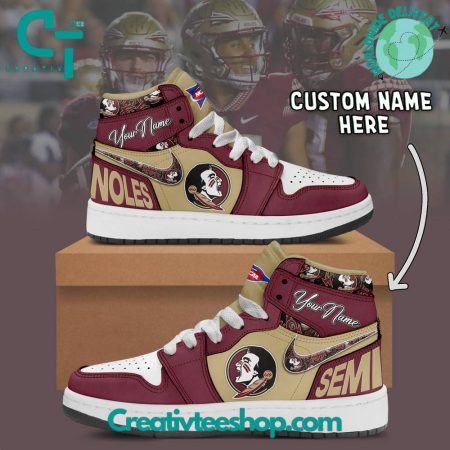Florida State Seminoles AJ1 High Sneakers Shoes For Men And Women