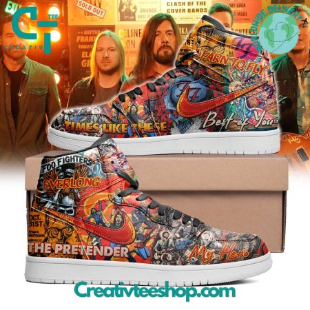 Foo Fighters  AJ1 High Sneakers Shoes For Men And Women