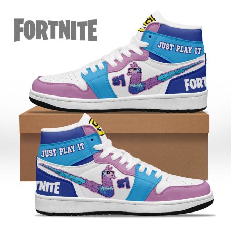 Fortnite AJ1 High Sneakers Shoes For Men And Women