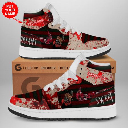 Freddy Krueger AJ1 High Sneakers Shoes For Men And Women