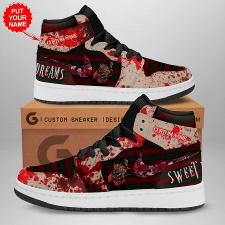 Freddy Krueger AJ1 High Sneakers Shoes For Men And Women