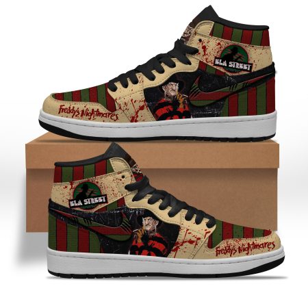 Freddy Krueger AJ1 High Sneakers Shoes For Men And Women
