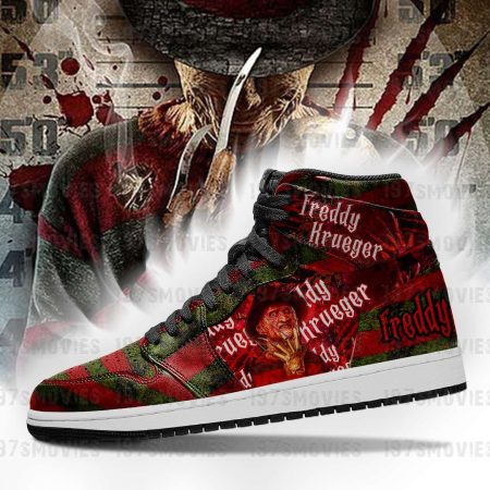 Freddy Krueger AJ1 High Sneakers Shoes For Men And Women