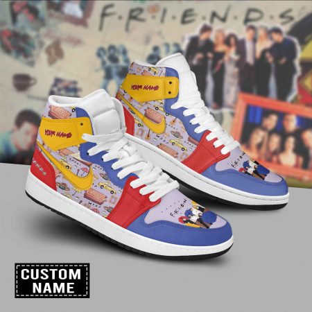 Friends AJ1 High Sneakers Shoes For Men And Women