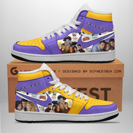 Friends AJ1 High Sneakers Shoes For Men And Women