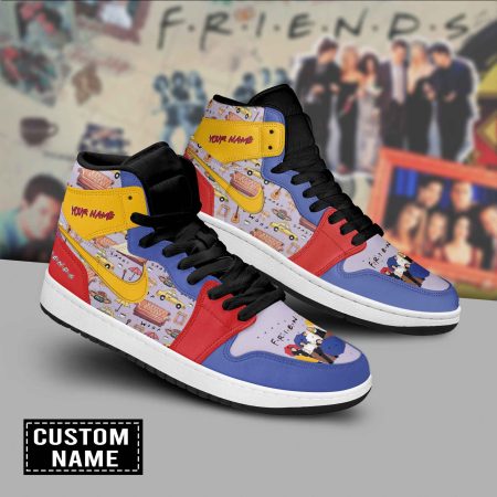 Friends AJ1 High Sneakers Shoes For Men And Women
