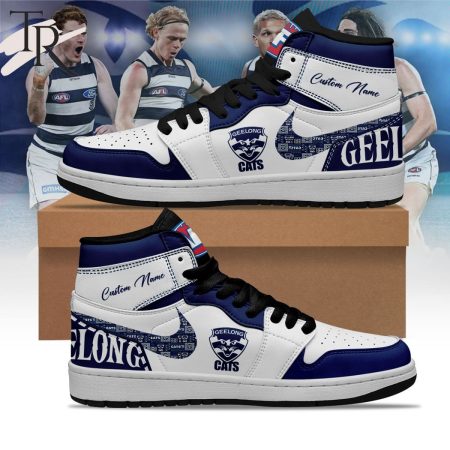 Geelong Cats AJ1 High Sneakers Shoes For Men And Women