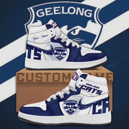 Geelong Cats AJ1 High Sneakers Shoes For Men And Women