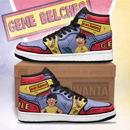 Gene Bob’s Burger AJ1 High Sneakers Shoes For Men And Women