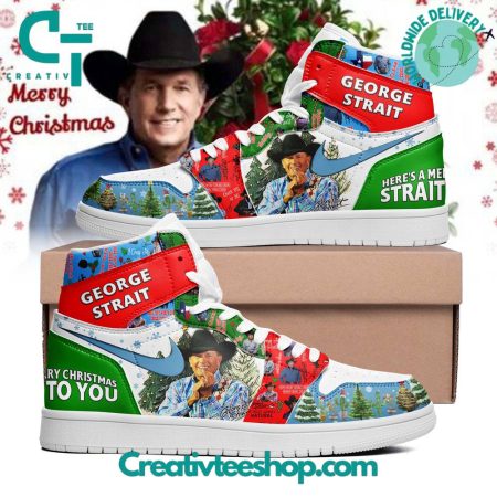 George Strait  AJ1 High Sneakers Shoes For Men And Women