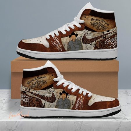 George Strait AJ1 High Sneakers Shoes For Men And Women