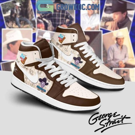 George Strait AJ1 High Sneakers Shoes For Men And Women