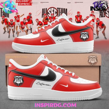 Georgia Bulldogs Air Low-Top Sneakers Shoes For Men And Women