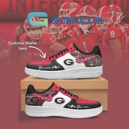 Georgia Bulldogs Air Low-Top Sneakers Shoes For Men And Women