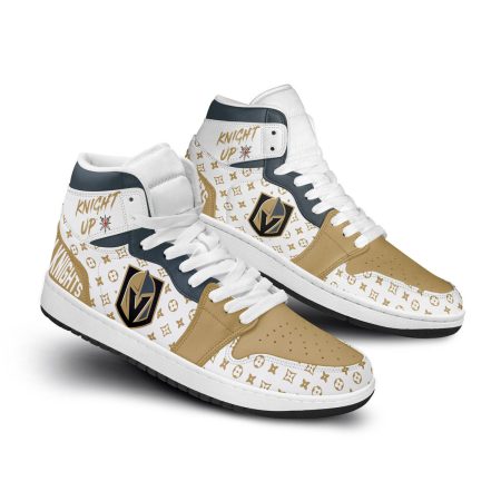 Golden Knights AJ1 High Sneakers Shoes For Men And Women