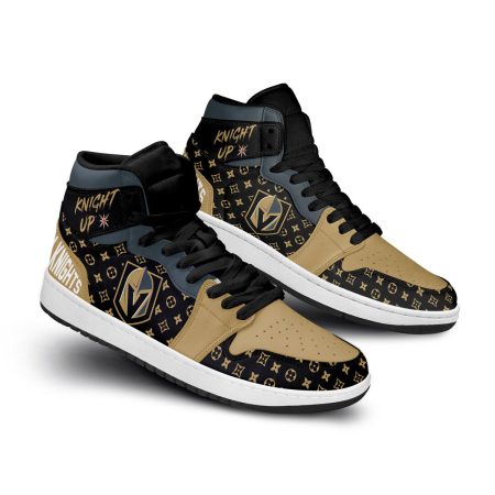 Golden Knights AJ1 High Sneakers Shoes For Men And Women