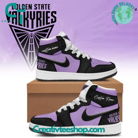 Golden State Valkyries  AJ1 High Sneakers Shoes For Men And Women