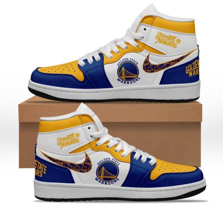 Golden State Warriors AJ1 High Sneakers Shoes For Men And Women