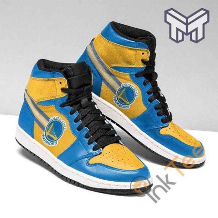 Golden State Warriors AJ1 High Sneakers Shoes For Men And Women