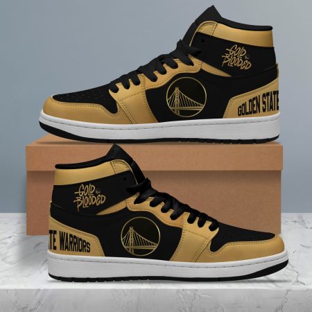 Golden State Warriors AJ1 High Sneakers Shoes For Men And Women