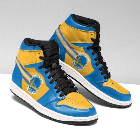 Golden State Warriors NBA AJ1 High Sneakers Shoes For Men And Women